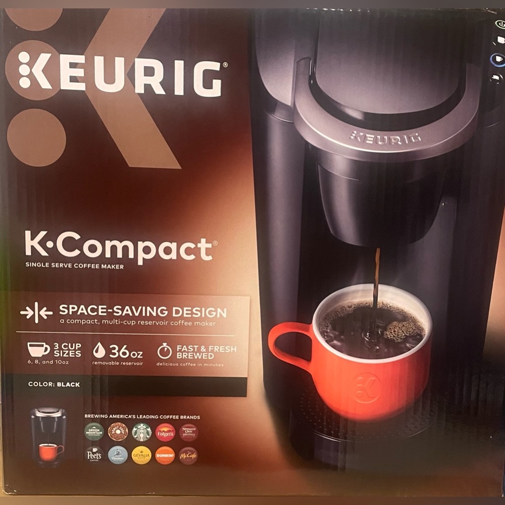 Keurig K Compact Single Serve Coffee Maker- Black New in Box